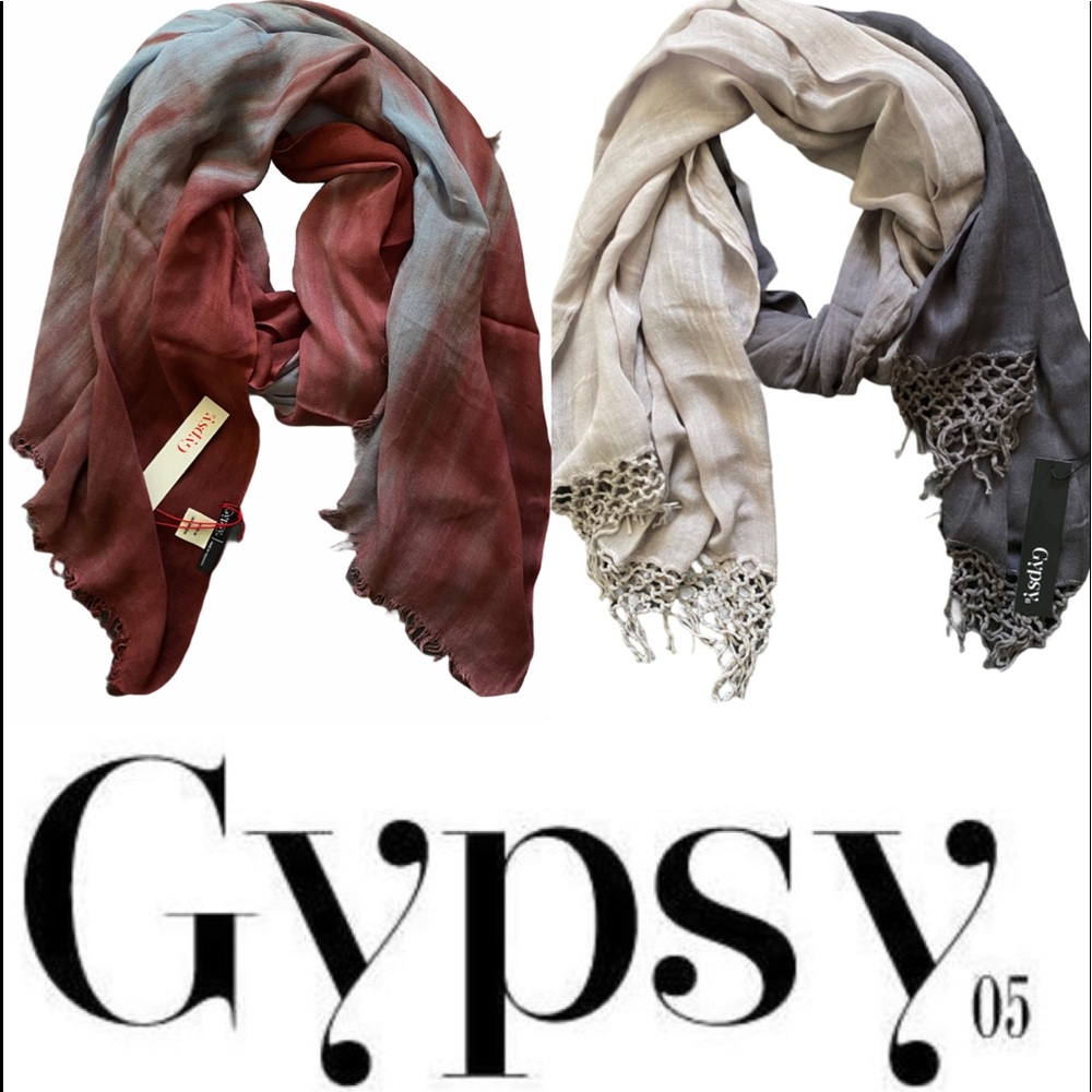 NWT Gypsy 05 Tie Dye Ombré Scarves
